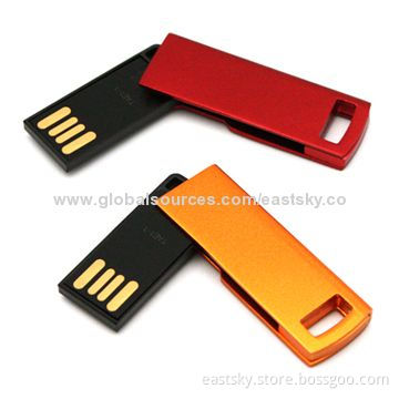 Swivel Promotional USB Flash Drive, Fashionable Multifunction, 64MB-32GB Memory Capacity